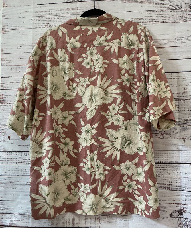 Men's Tommy Bahama Floral Silk Shirt Size XL