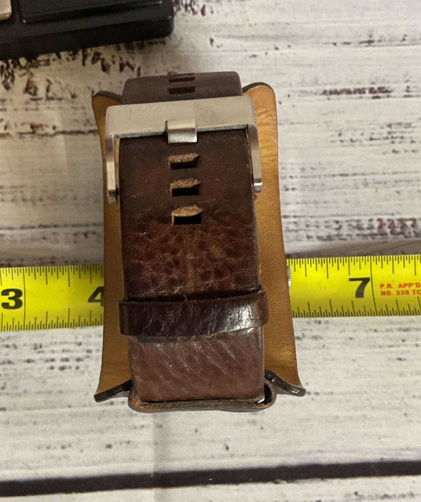 DIESEL 10 Bar DZ-1213 Stainless Steel Brown Leather Band Watch