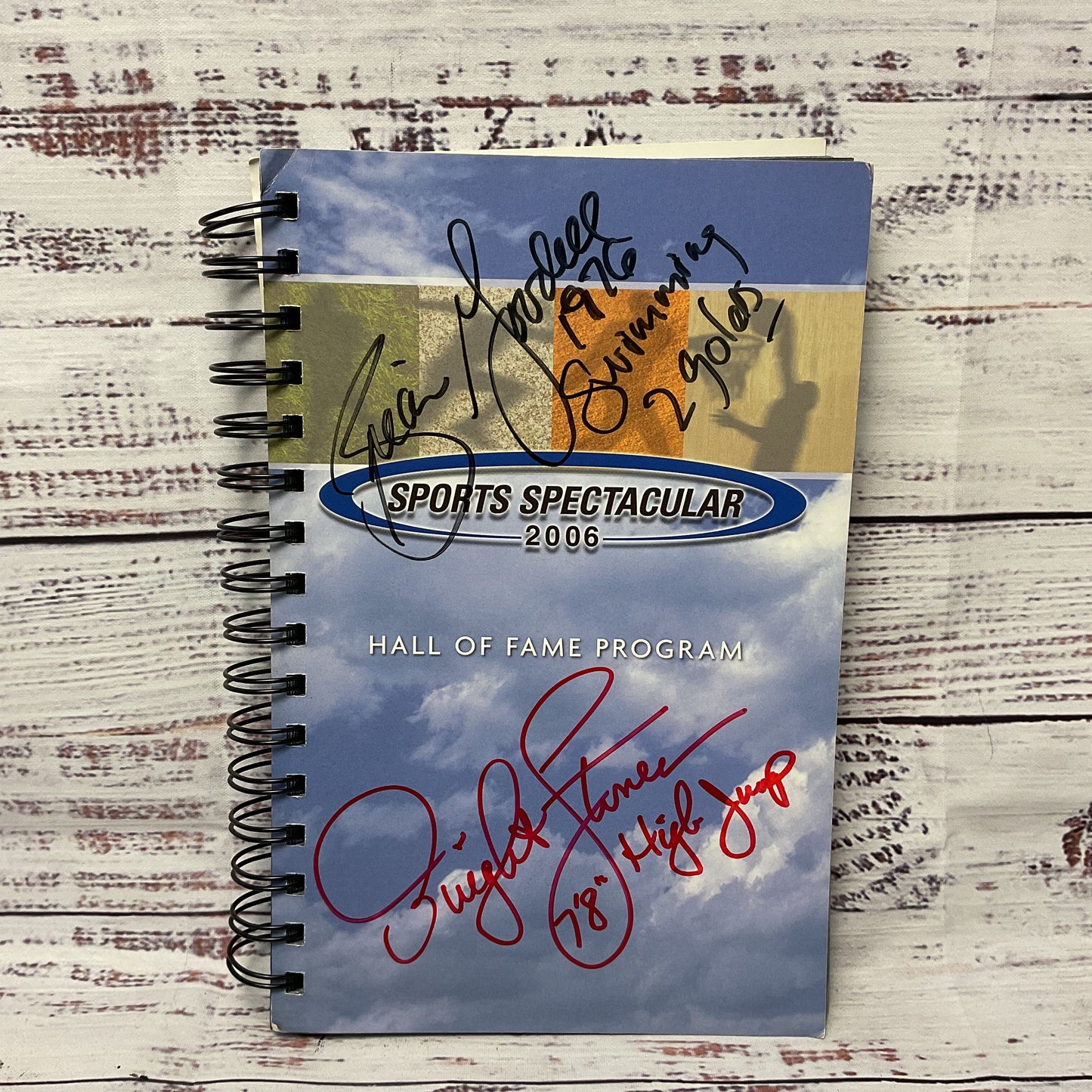 Dwight Stones High Jump Brian Goodell Swimmer Signed Sports Spectacular Book