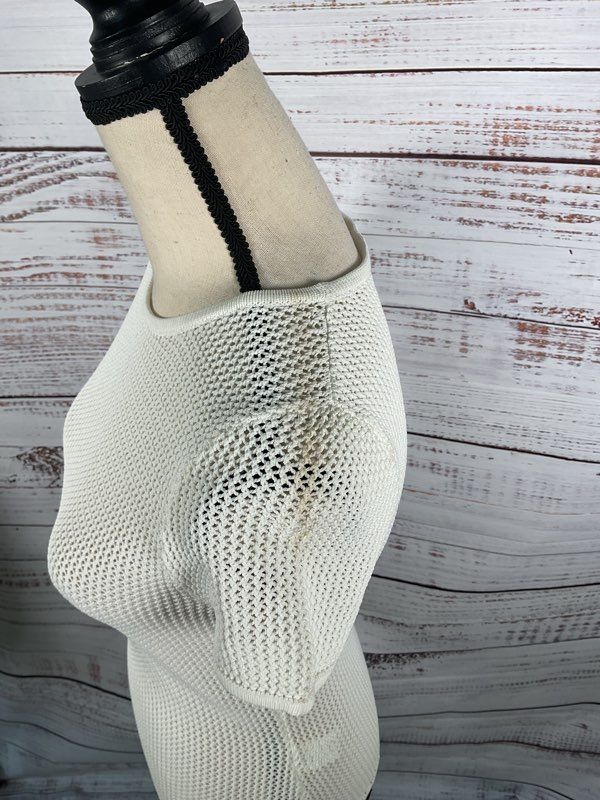 HOUSE OF CB Women's White Knit Top Size S Viscose Blend