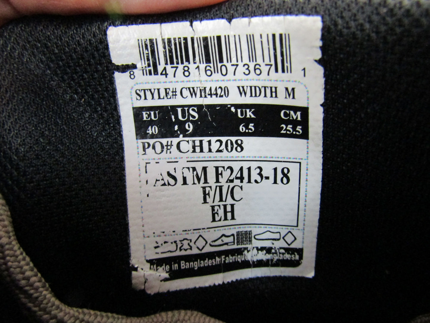 Carhartt Women's Brown Lightweight Work Hiker Boots Size 9 CWH4420