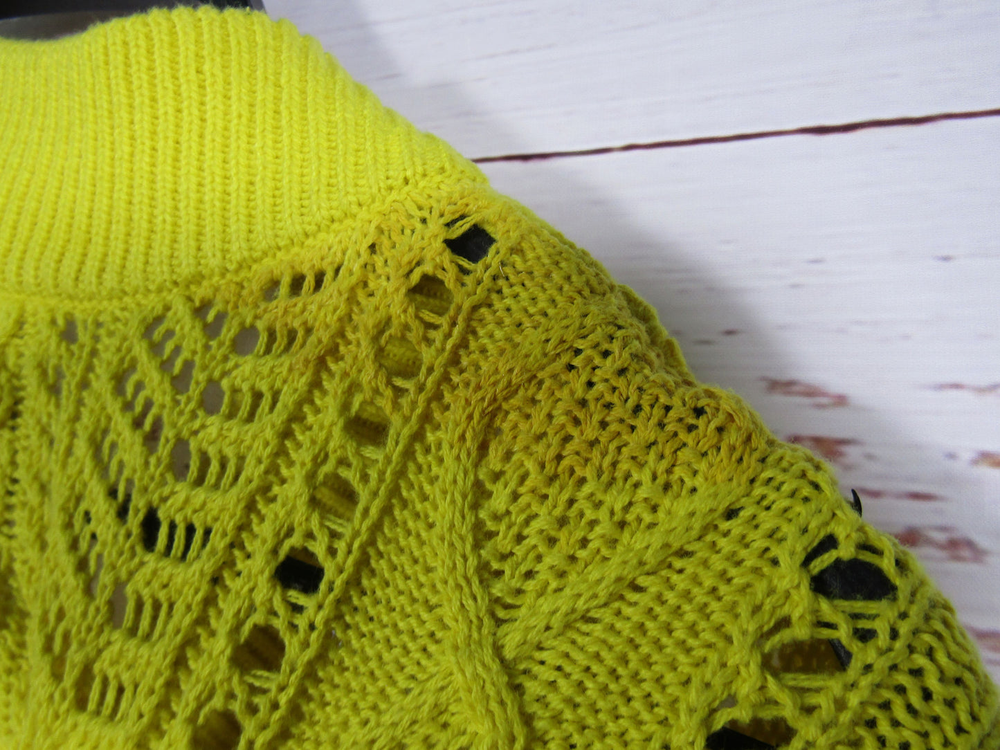 RTA Hunter Women's Yellow Knit Cotton Cardigan Sweater Size XS