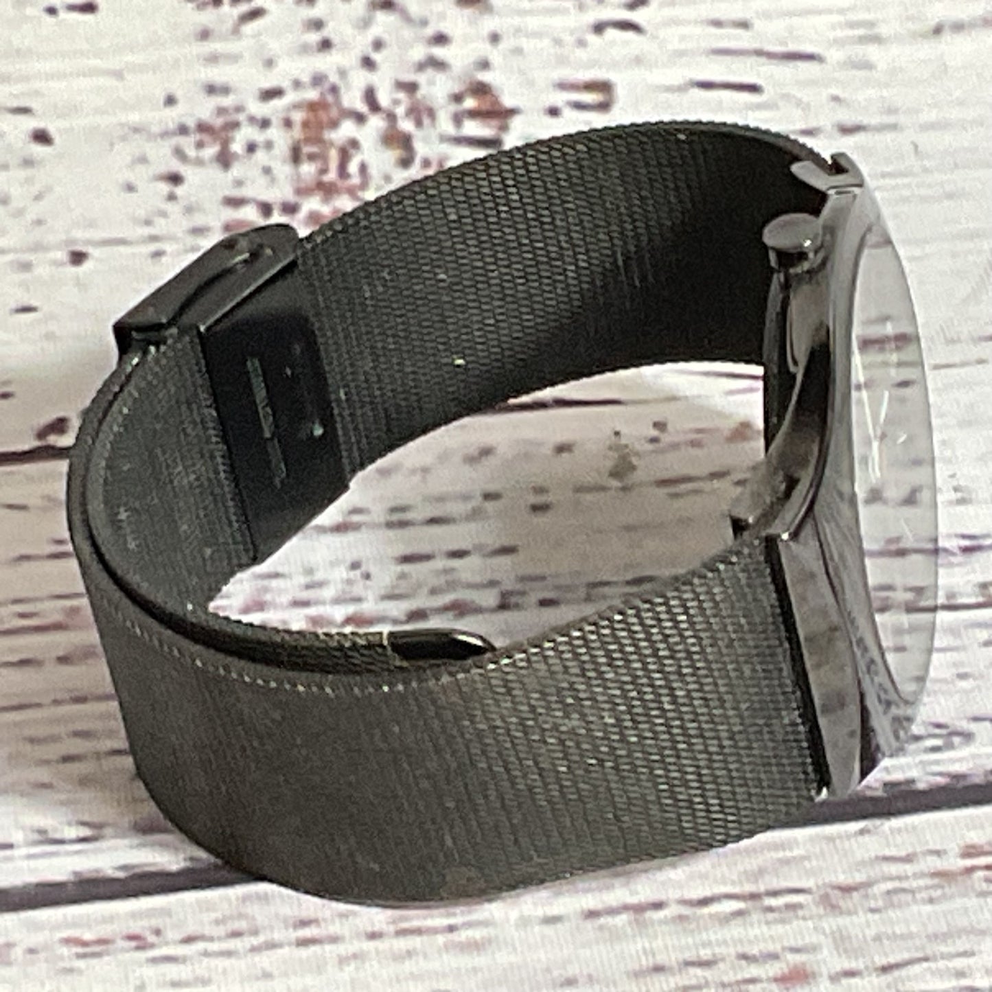 BERING Ceramic 32039-449 Men's Black Mesh Watch- NEEDS BATTERY