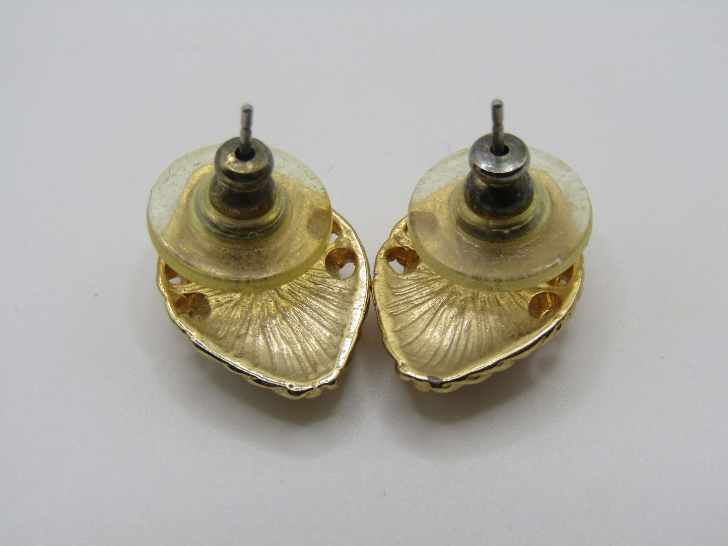 Gold Plated Cameo Stud Earrings
