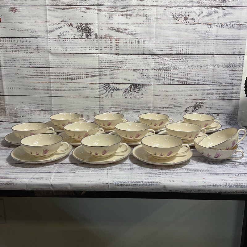 Franciscan Fine China Carmel Pattern 25 Pc. Cup & Saucer Set