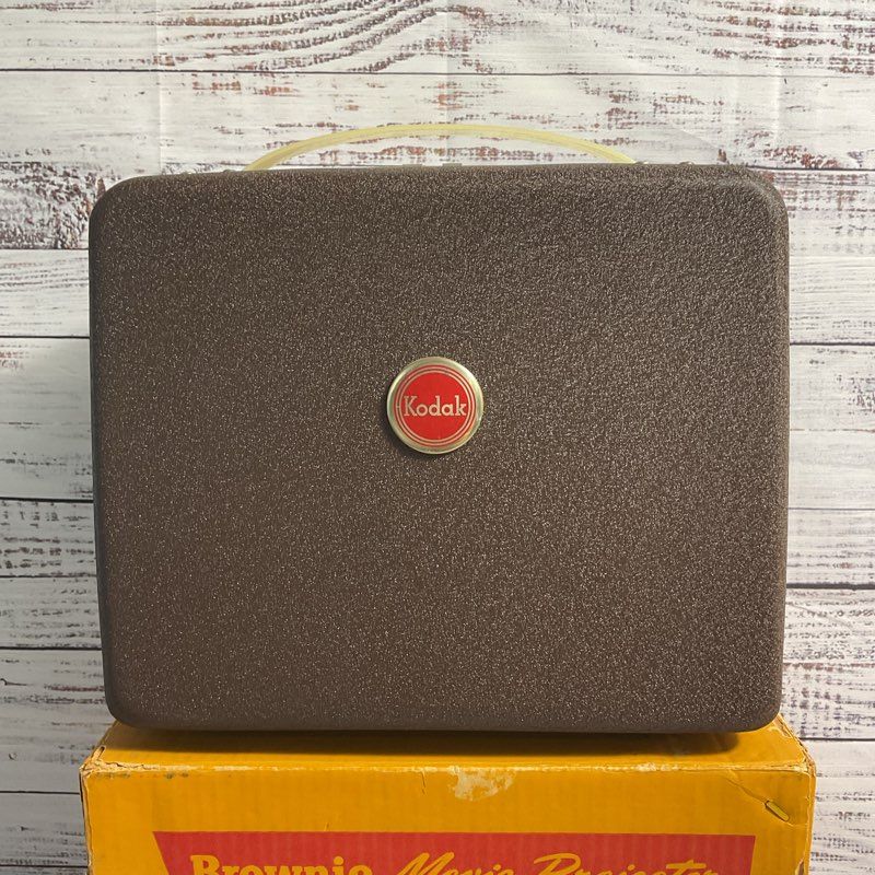 VTG. Kodak Brownie 8mm Movie Projector in OG Box *TURNS ON*
