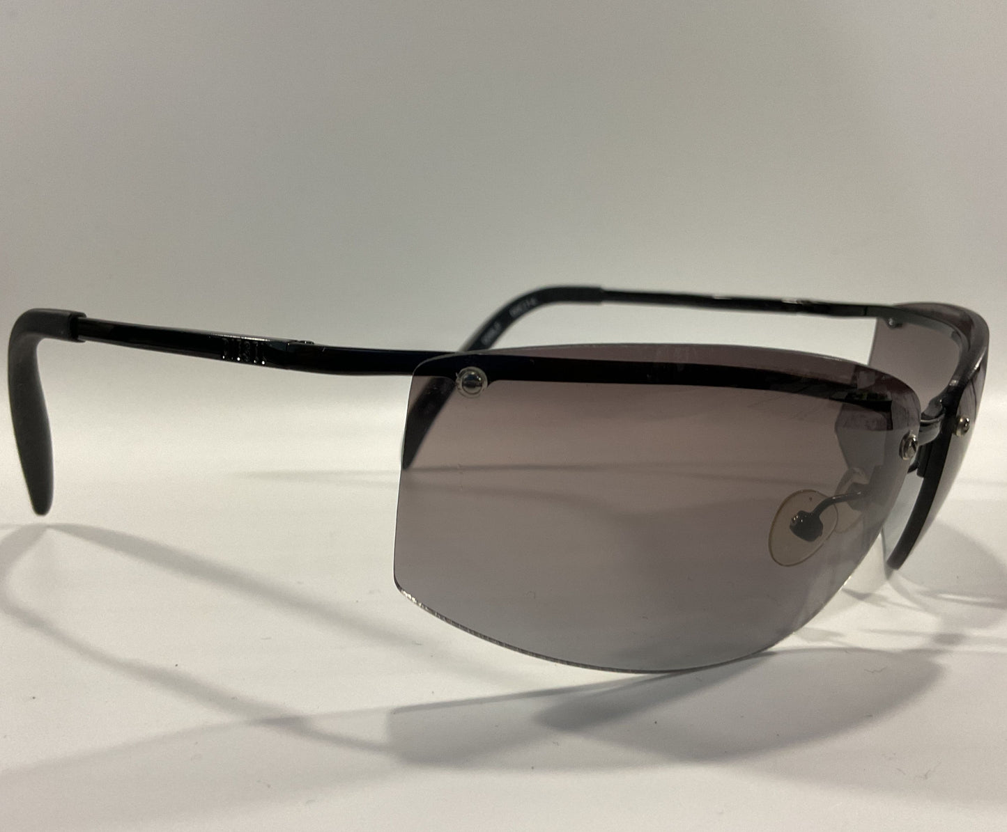 Diesel Jumbo Jet Men's Black Rimless Sport Wrap Sunglasses