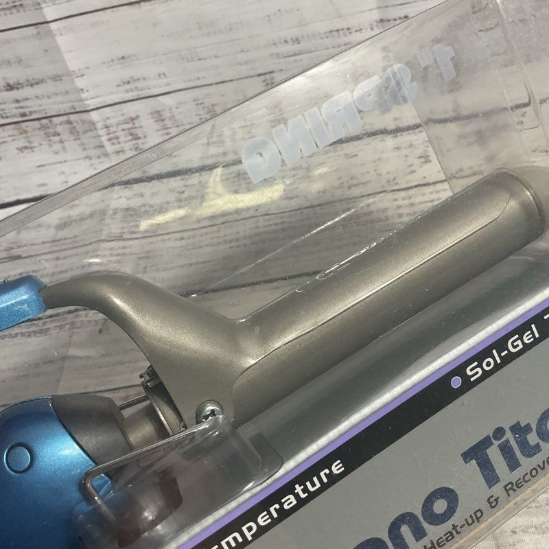 NOB BaBylissPro Nano Titanium 1" Spring Blue Curling Iron