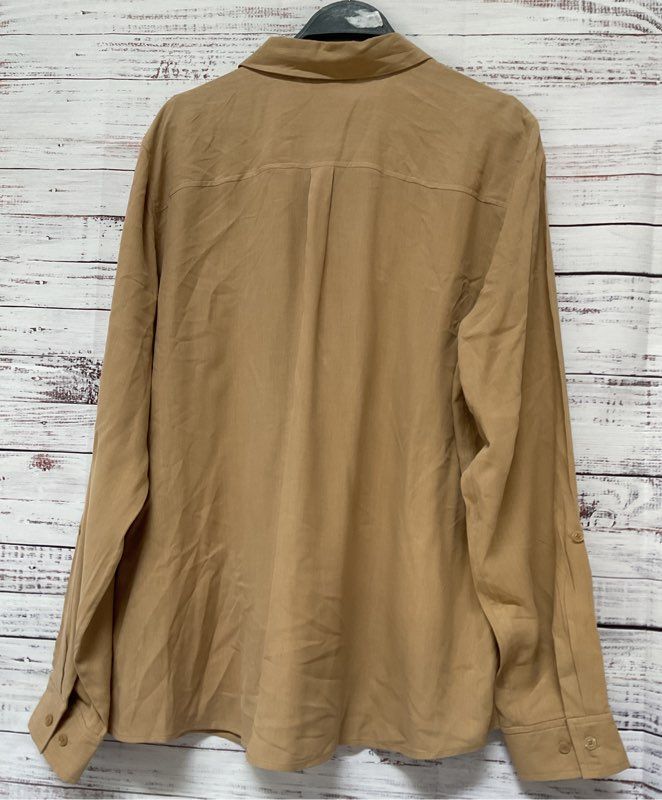 NWT Women's Orvis Beige Blouse Size XL