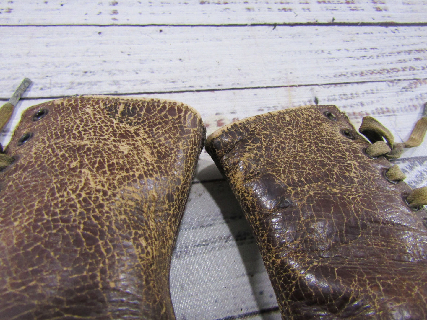Antique Friedman Shelby Boys Brown Leather Boots UNKNOWN SIZE