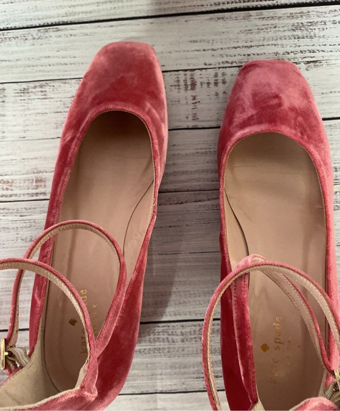Women's Kate Spade Velvet Glitter Pump Heel Size 10 Retail $250