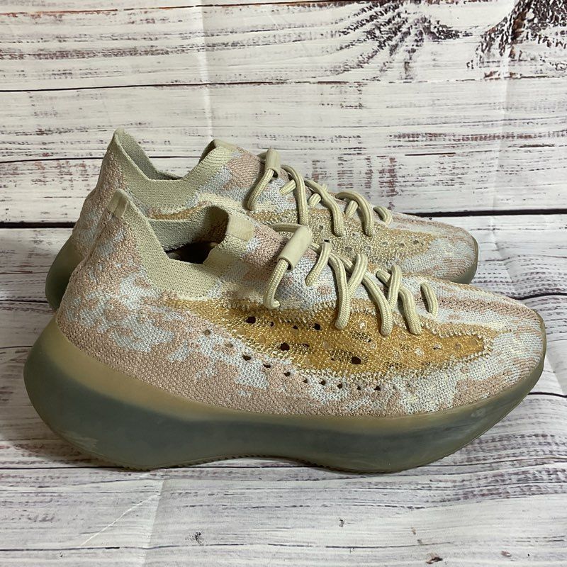 ADIDAS Yeezy Boost 350 V2 White/Gold Women's Sneakers- SZ 6