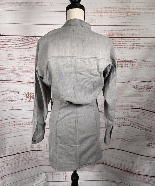 Étoile Isabel Marant Draped Short Dress Gray 40