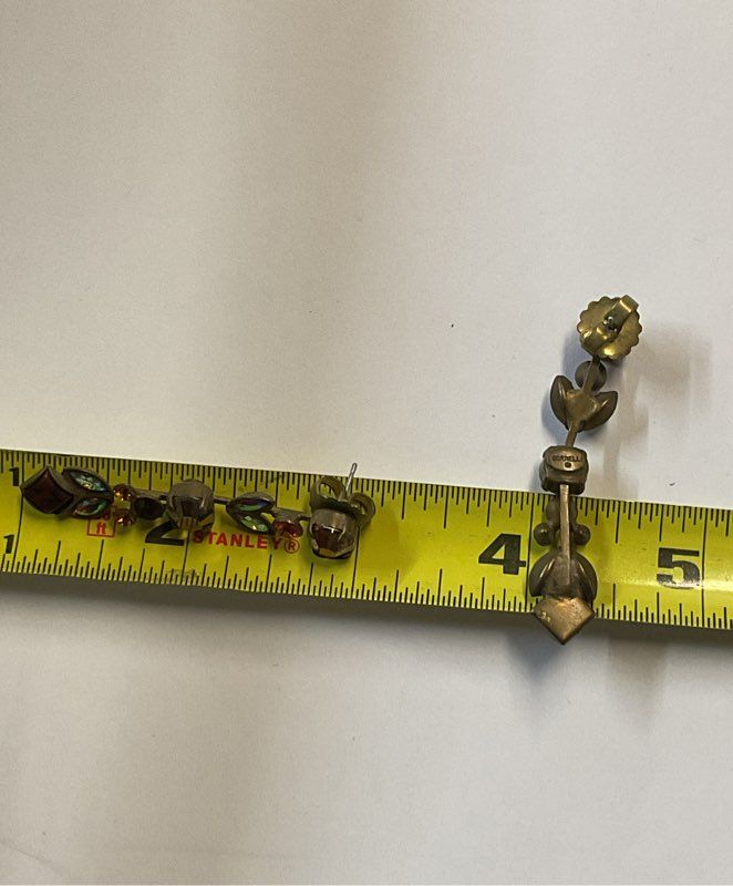 Sorrelli Metal Vintage Flower Drop Earrings