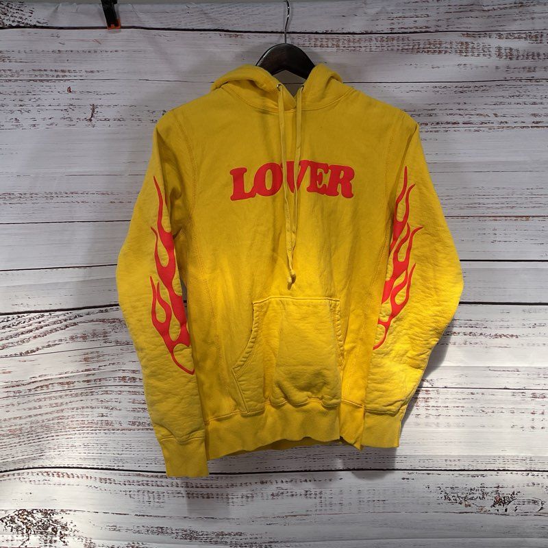 Bianca Chandon Flaming Lover Hoodie Yellow Size Small