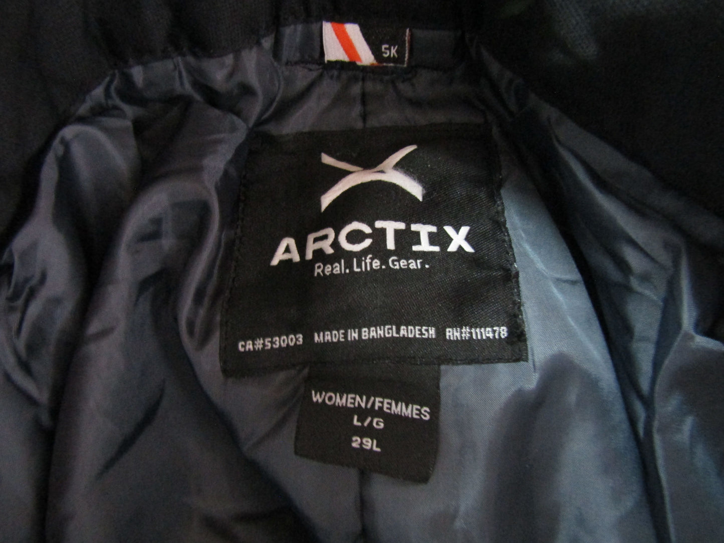 Arctix Women's Black Cargo Snow Pants Size L