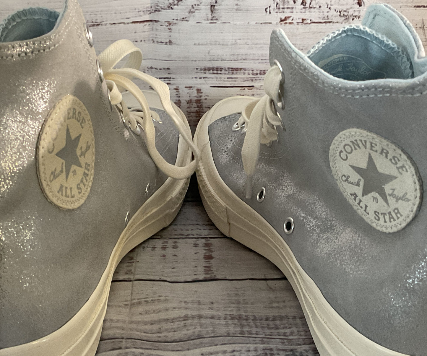 Converse Chuck Taylor All Star 70 Metallic High Top Sneaker Silver 9.5