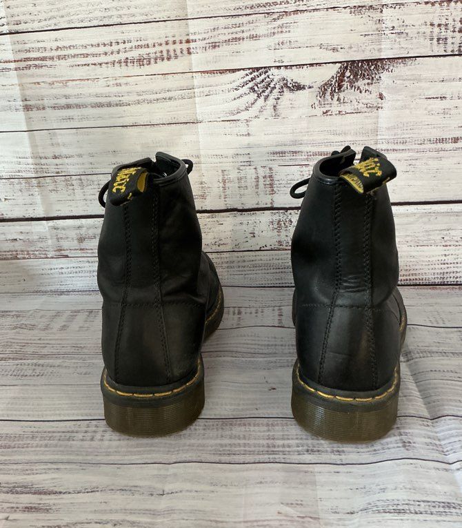 Men's Doc Martens AirWair Black Leather Boots Size 10
