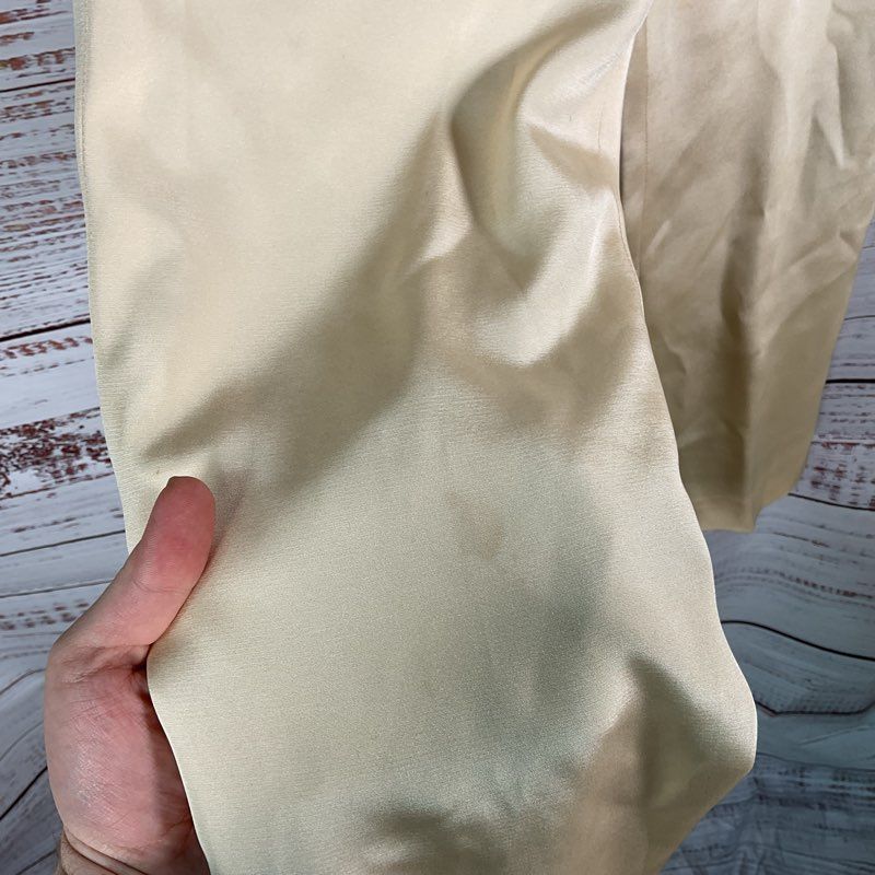 Lafayette 148 Cream Silk Blend Side Closure Pants - Size 12