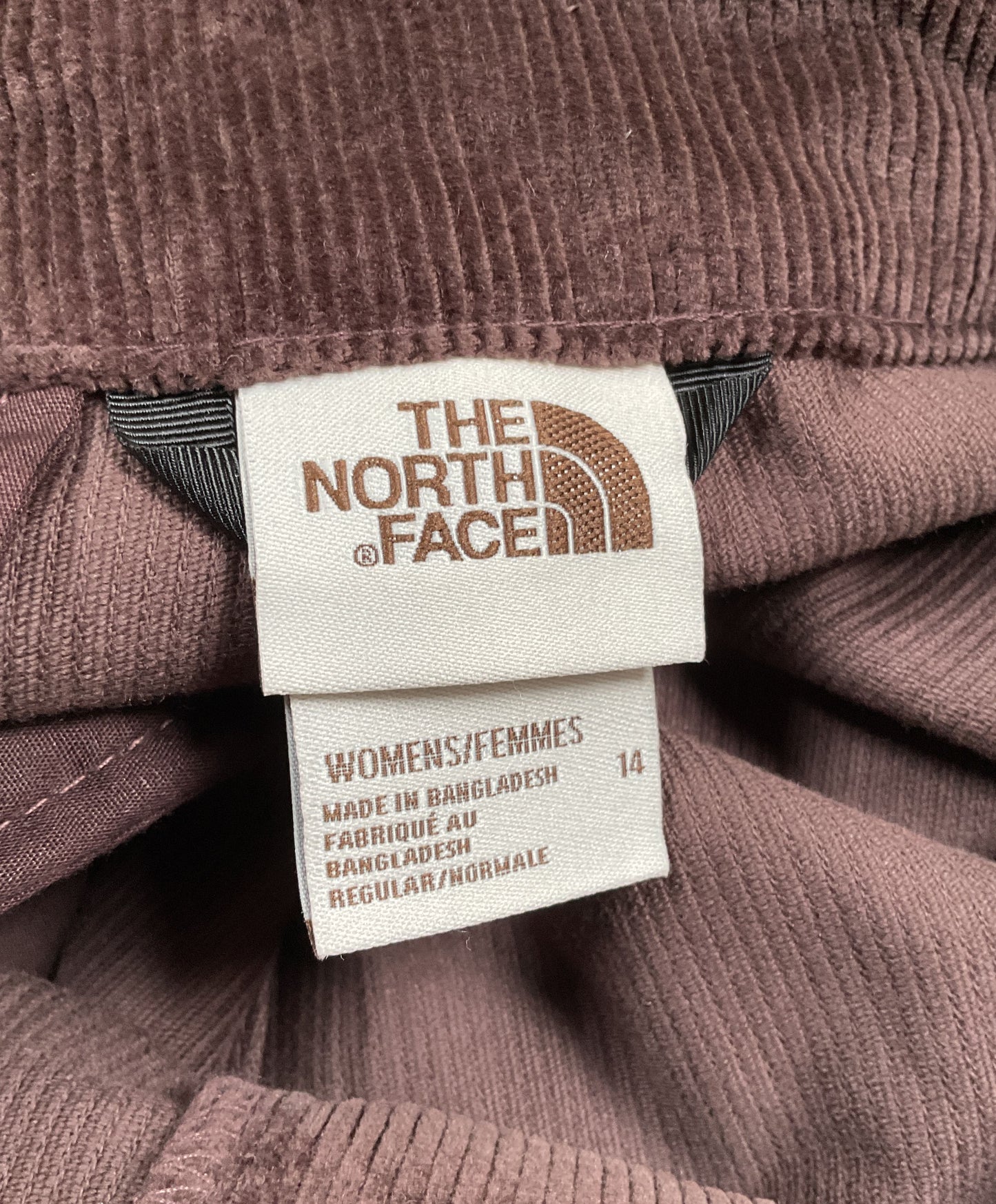 The North Face Women's Coal Brown Utility Cord Pants Size 14