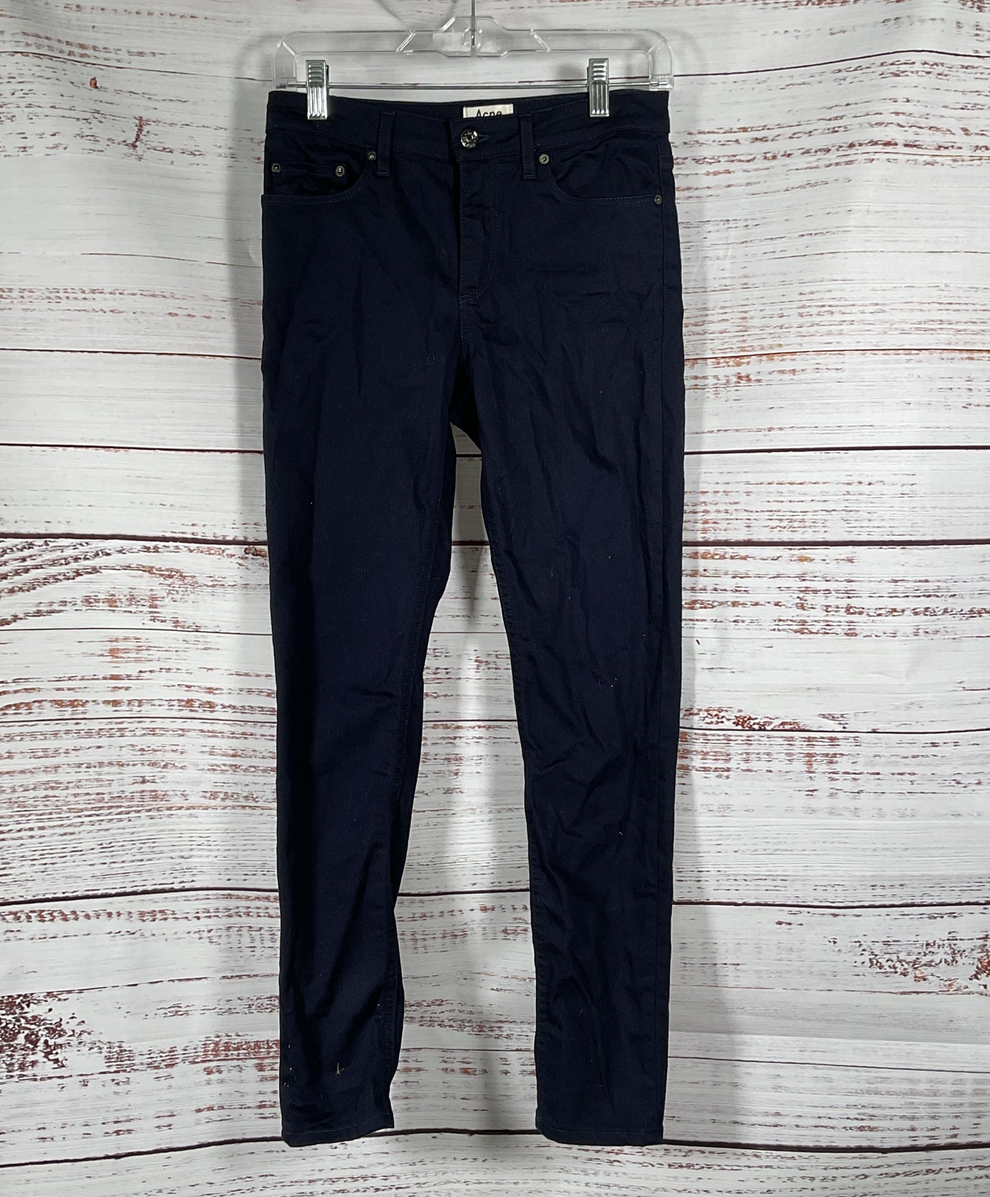 Acne Studios Skin 5 Pocket Skinny Jeans Dark Blue 27/32