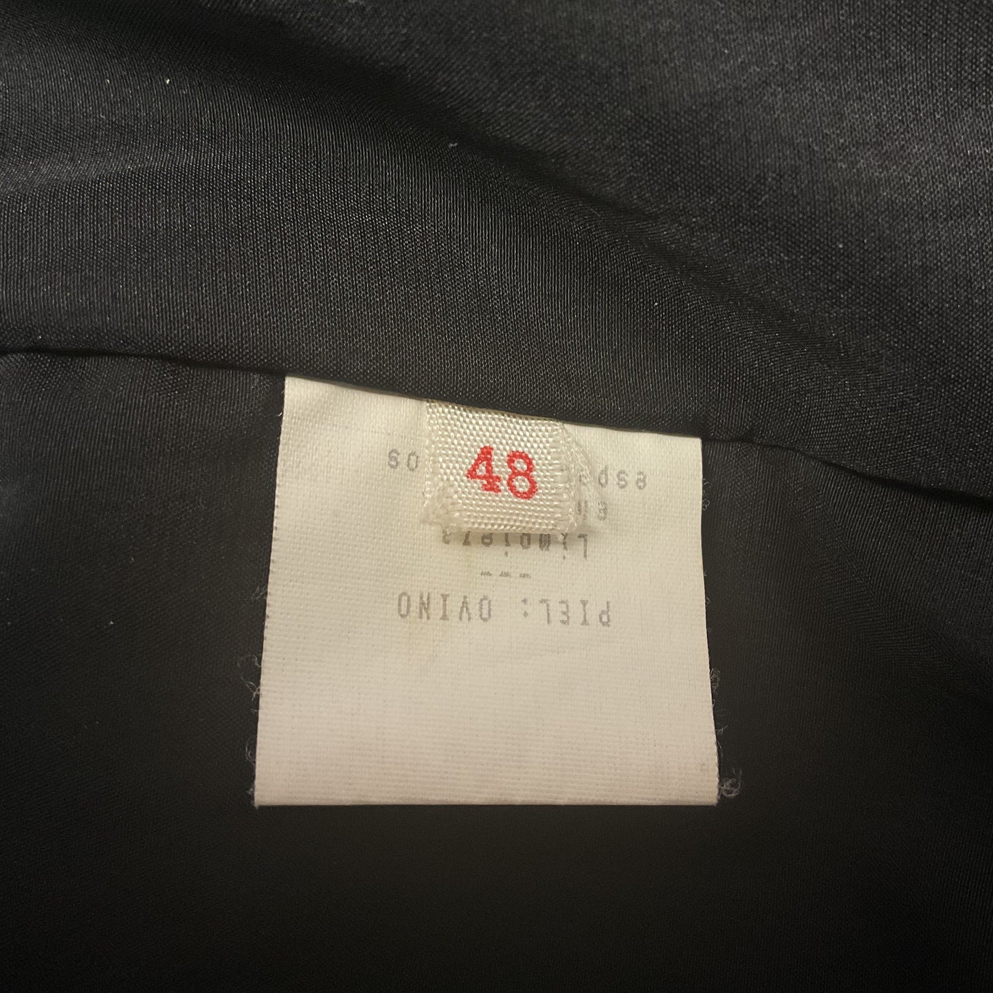 Jose Roca Black Leather Button Front Coat Jacket - Size 48IT 38US