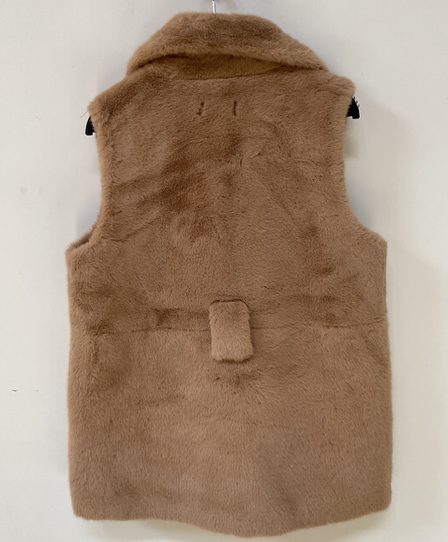 Look by M Women's Brown Faux Fur Vest One Size