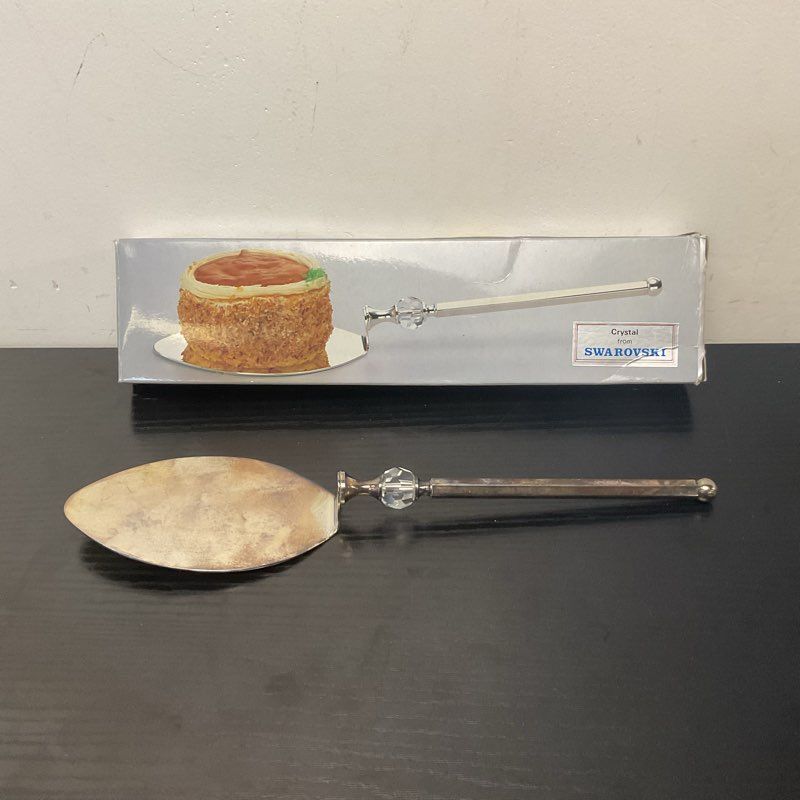 Swarovski Crystal Silver Plated Cake Trowel Serving Ware