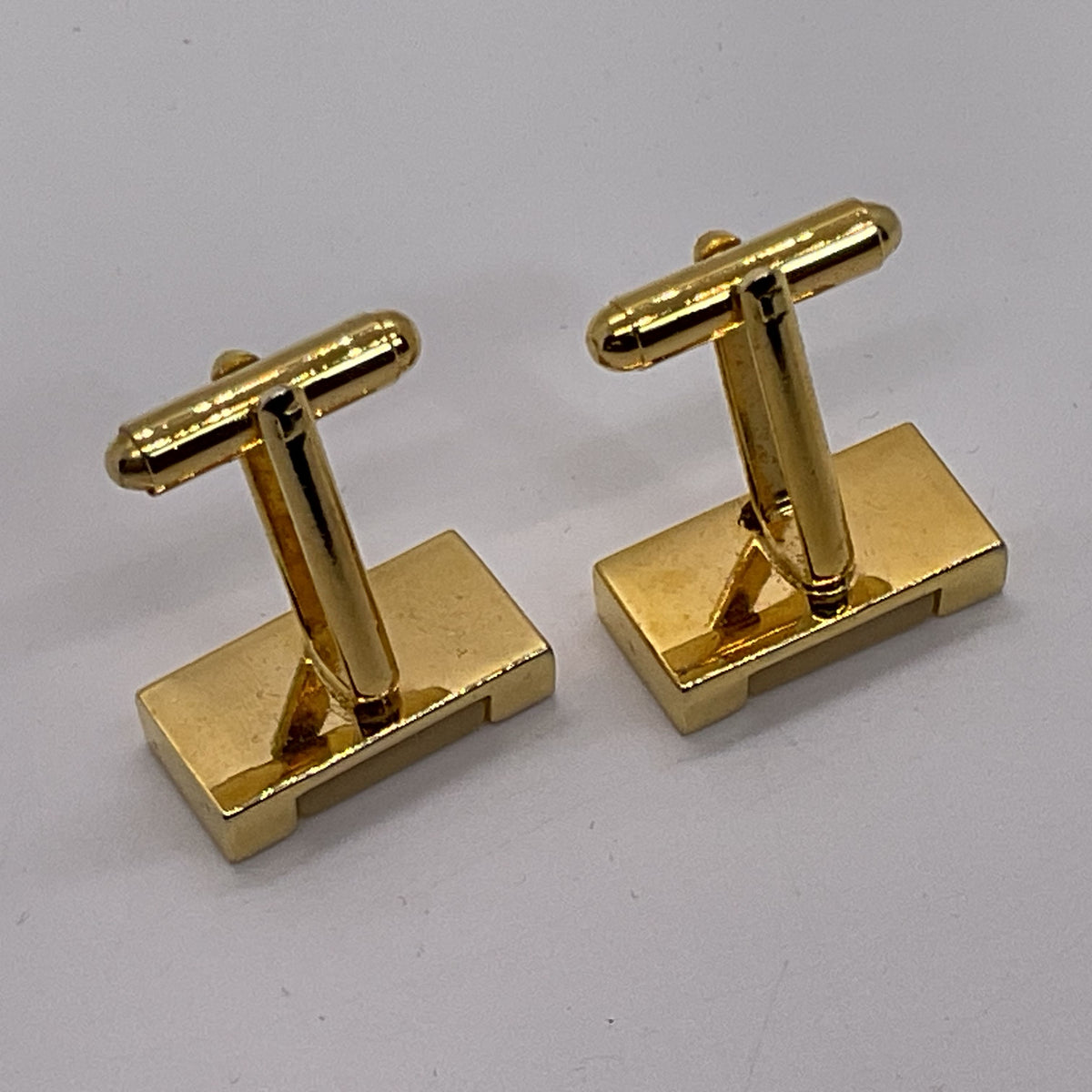 THE BOSS Gold Tone Mother of Pearl Cufflinks