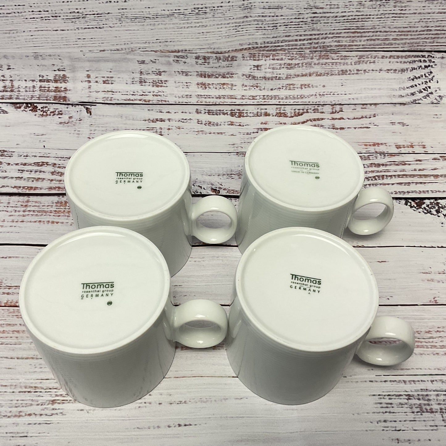 Thomas Rosenthal Group Germany White Ceramic Mug Lot of 4