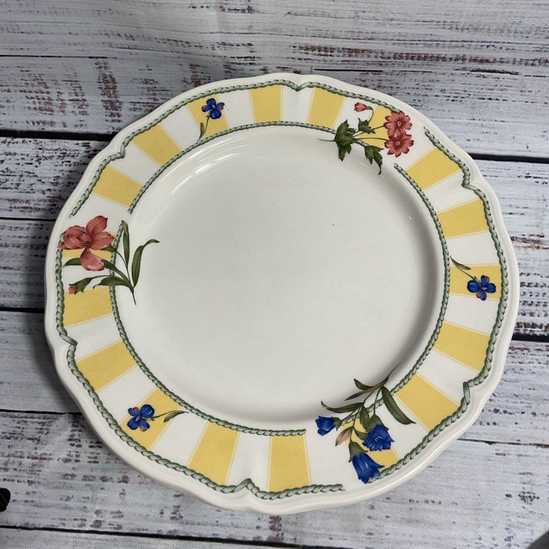 Homecraft By Noritake 9212 Summer Estate Set Of 6 Floral Salad Plates 8.5"