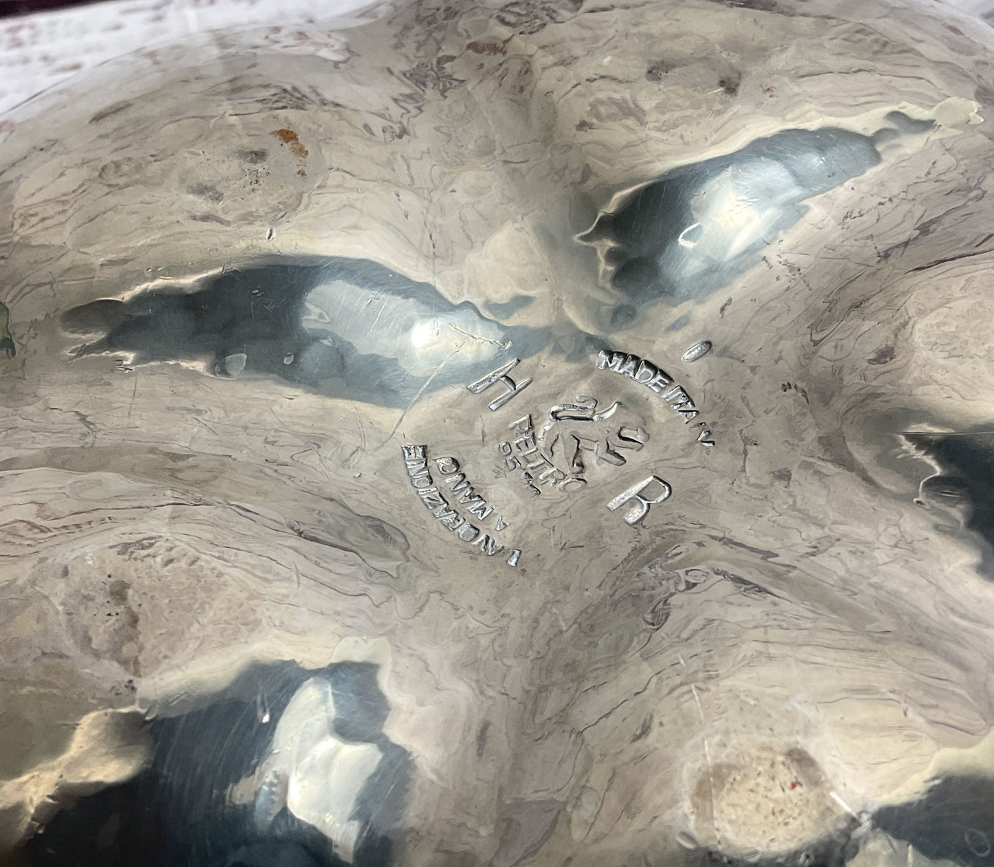 Peltro Vintage Midcentury Modern Pumpkin Ice Bucket Pewter