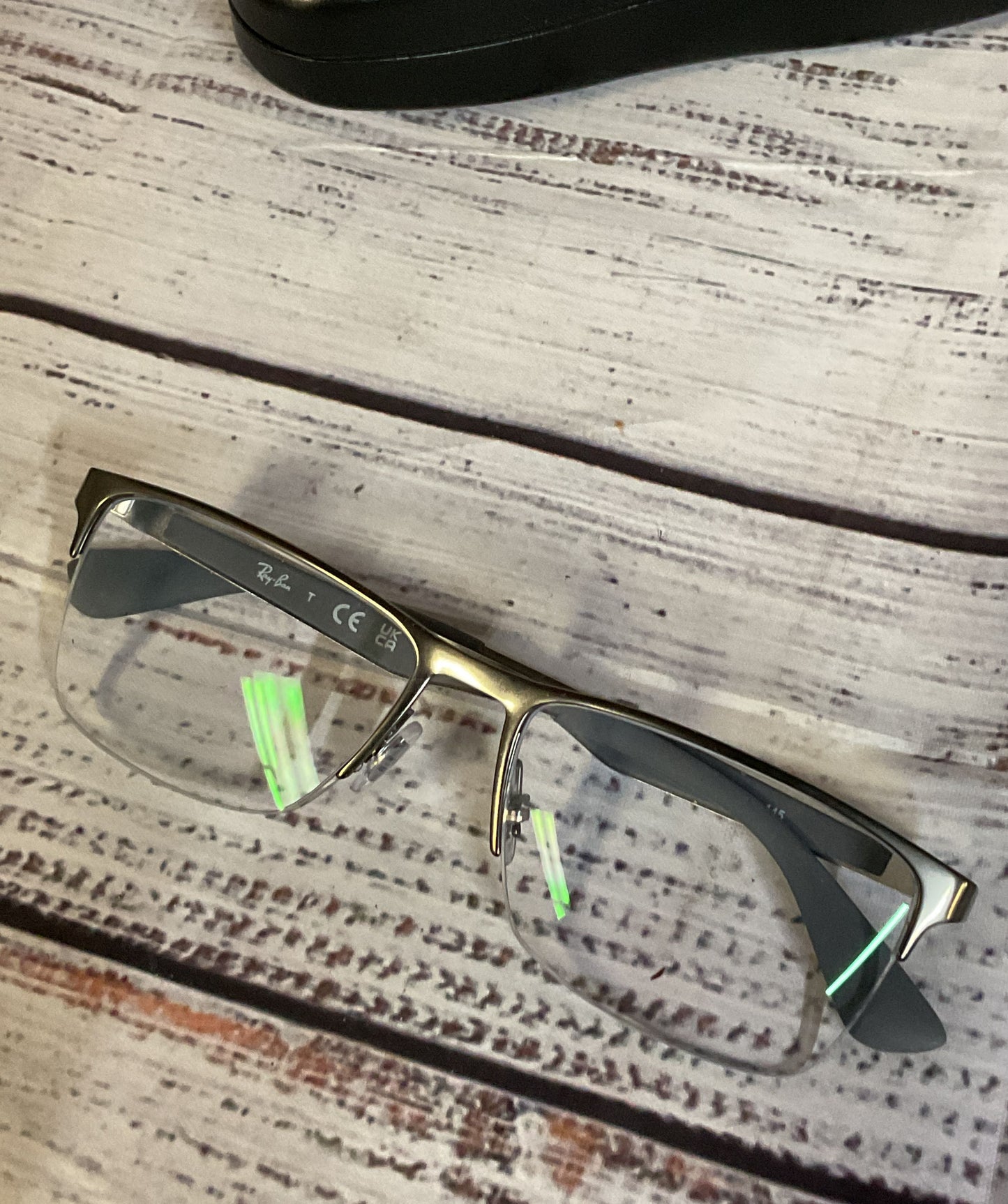 Ray Ban Gray RB6335 2855 145 Eyeglasses Frames Only with Case