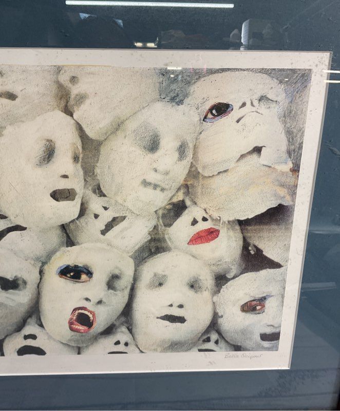 Masquerade Art by Belle Signed AP Framed & Matted