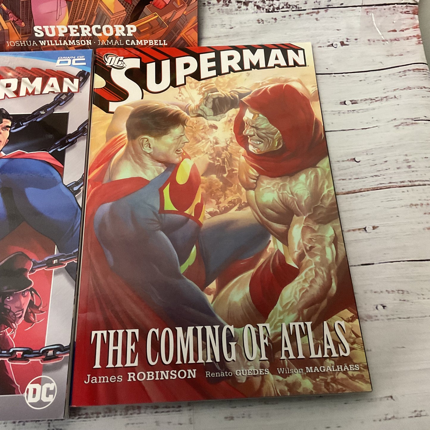 DC Comics Superman Graphic Novel Lot Of 7 Books Death and Return Lost Atlas