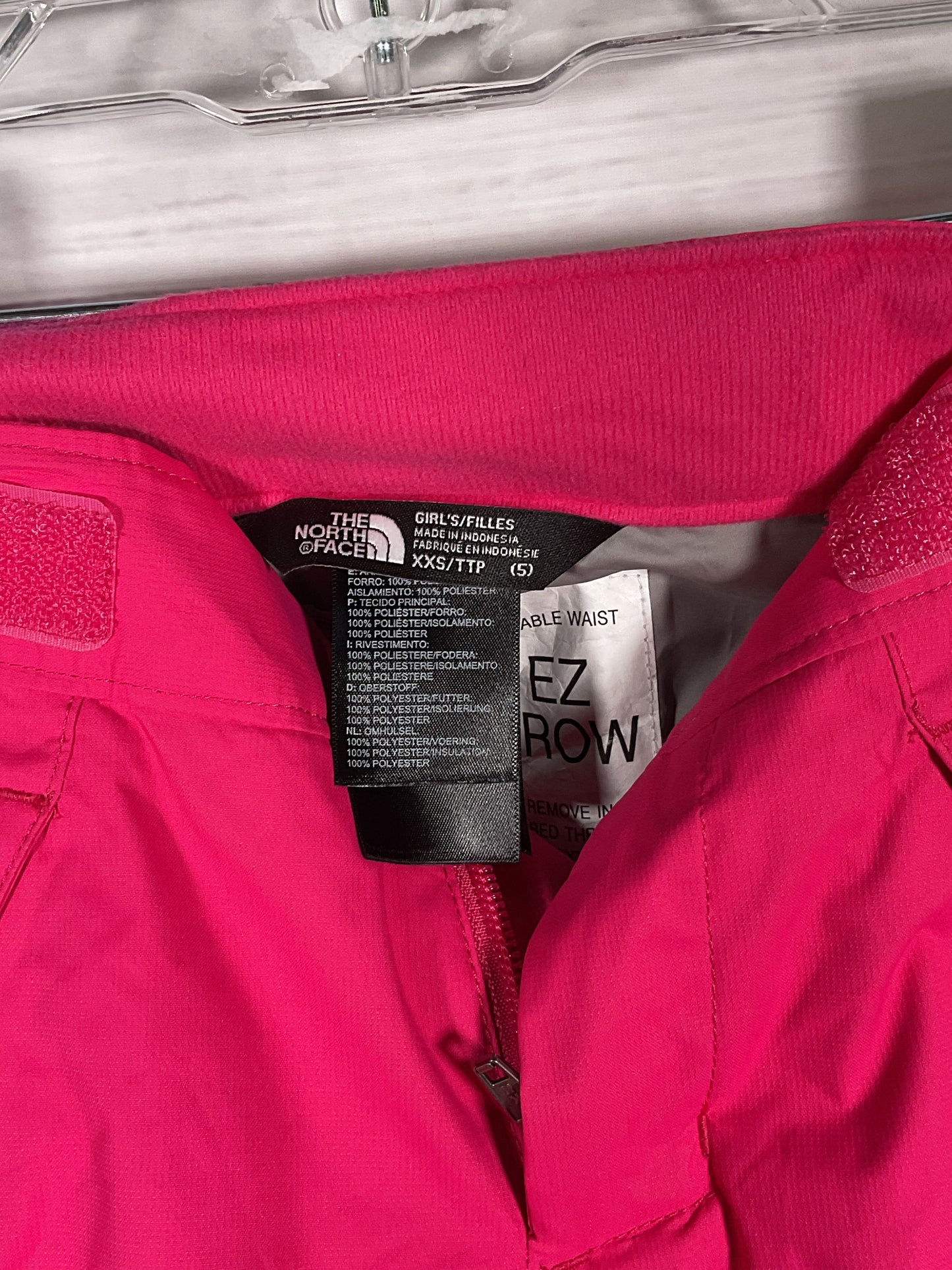 North Face Children's Pink Snow Pants - Size XXS