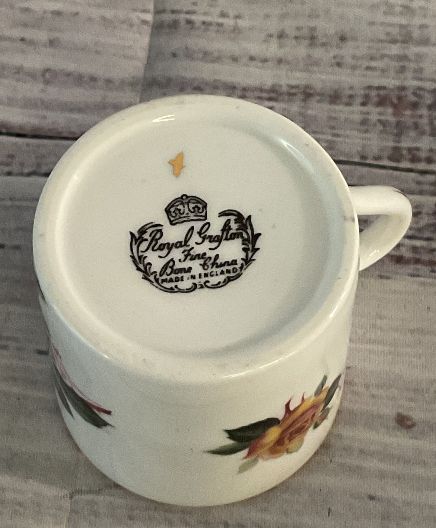 Royal Grafton Bone China Rose Demitasse Cup & Saucer Multicolor