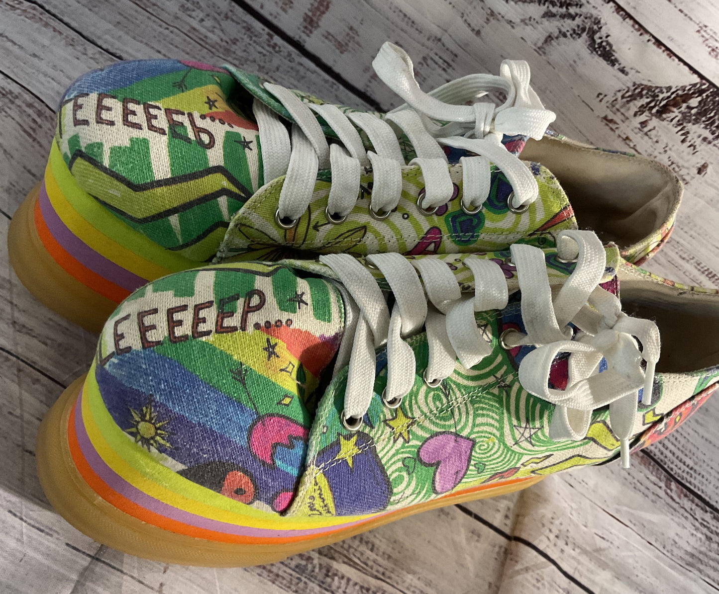 Current Mood Light Up Doodle Platform Shoes Multicolor 9