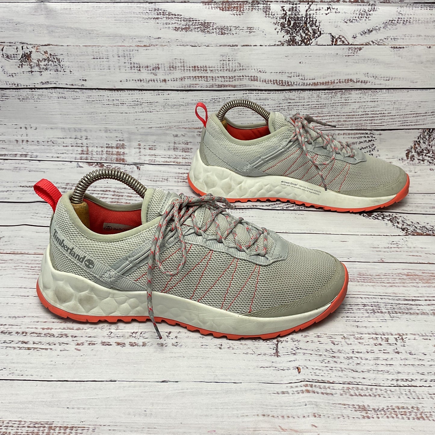 Timberland Solar Wave Light Grey Mesh Grey Athletic Shoe Women 7.5