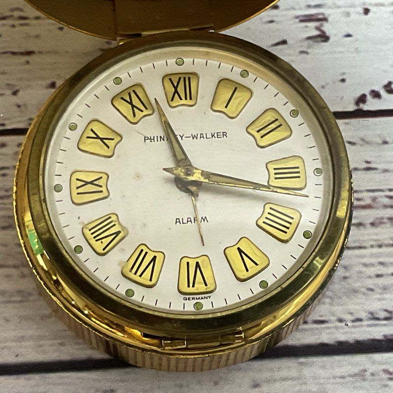 VTG. Phinney & Walker German Travel Table Clock