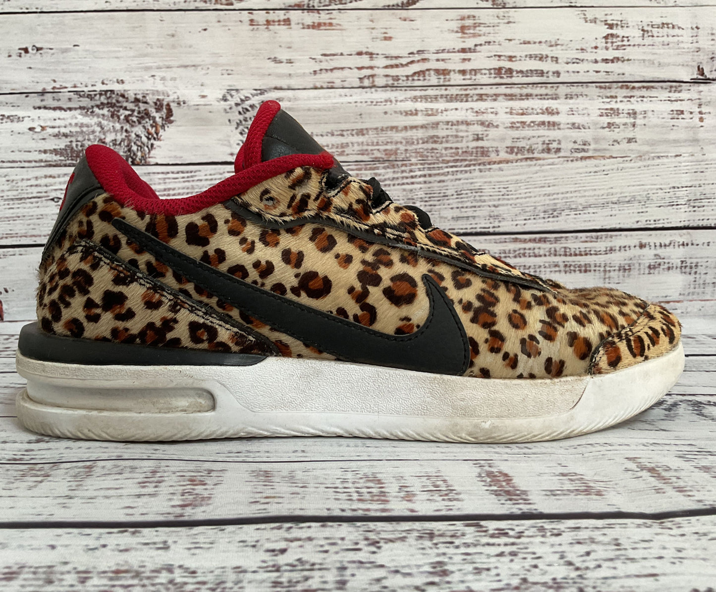 Nike Air Vapor Wing Premium Women's Leopard Print Calf Hair Sneakers CQ9679-001