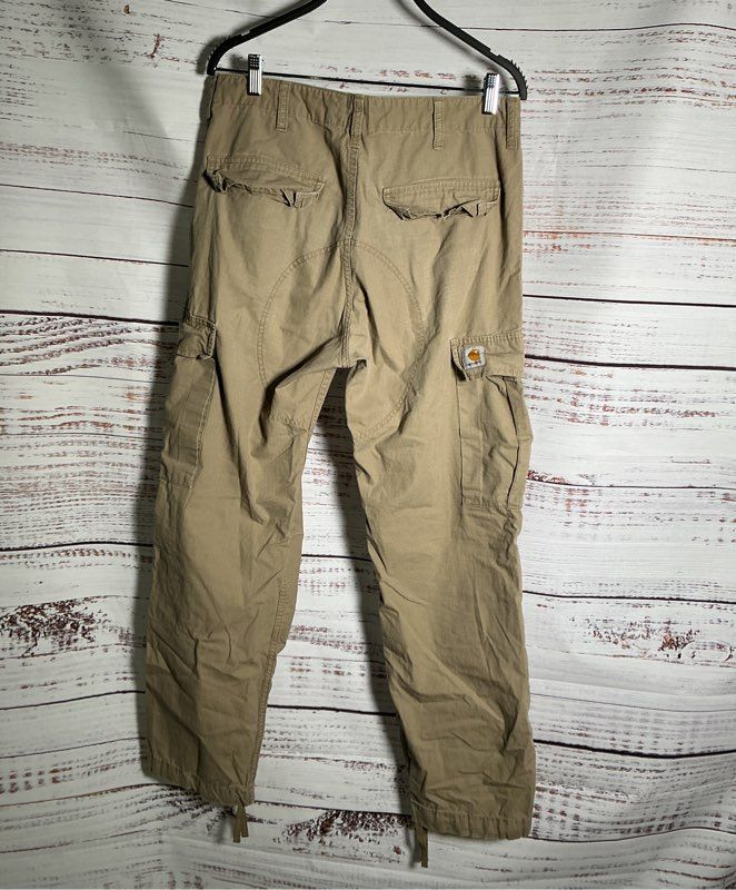 Men's Carhartt Beige Cargo Pants Size 32 x 32