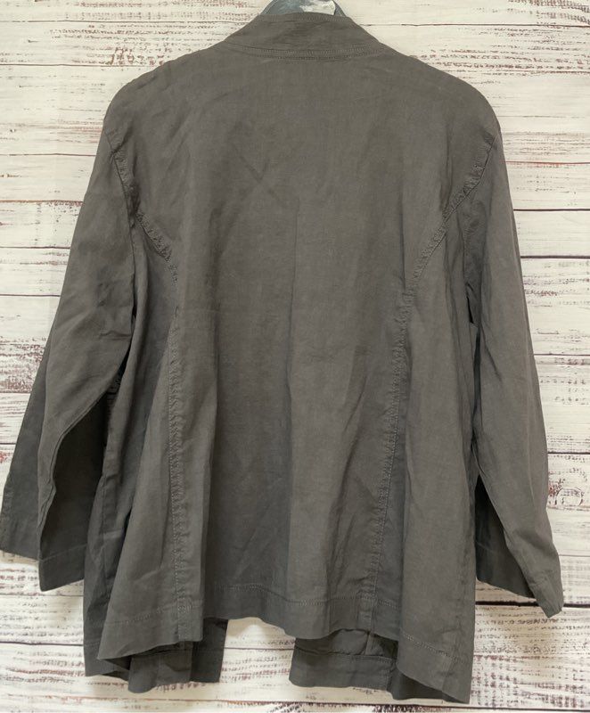 Women's Eileen Fisher Gray open front Jacket Size XL