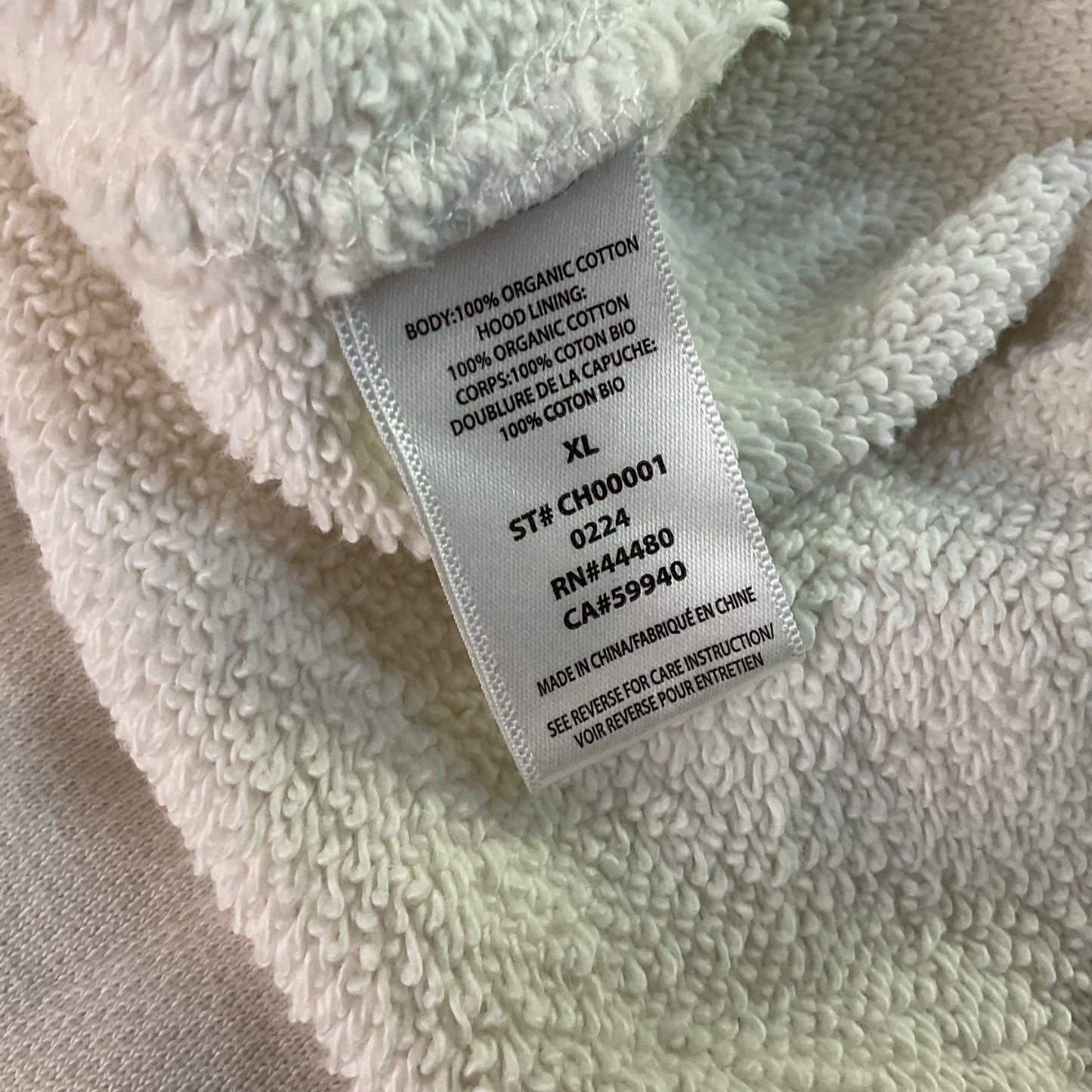ELWOOD Men's White Core Pullover Hoodie- SZ XL