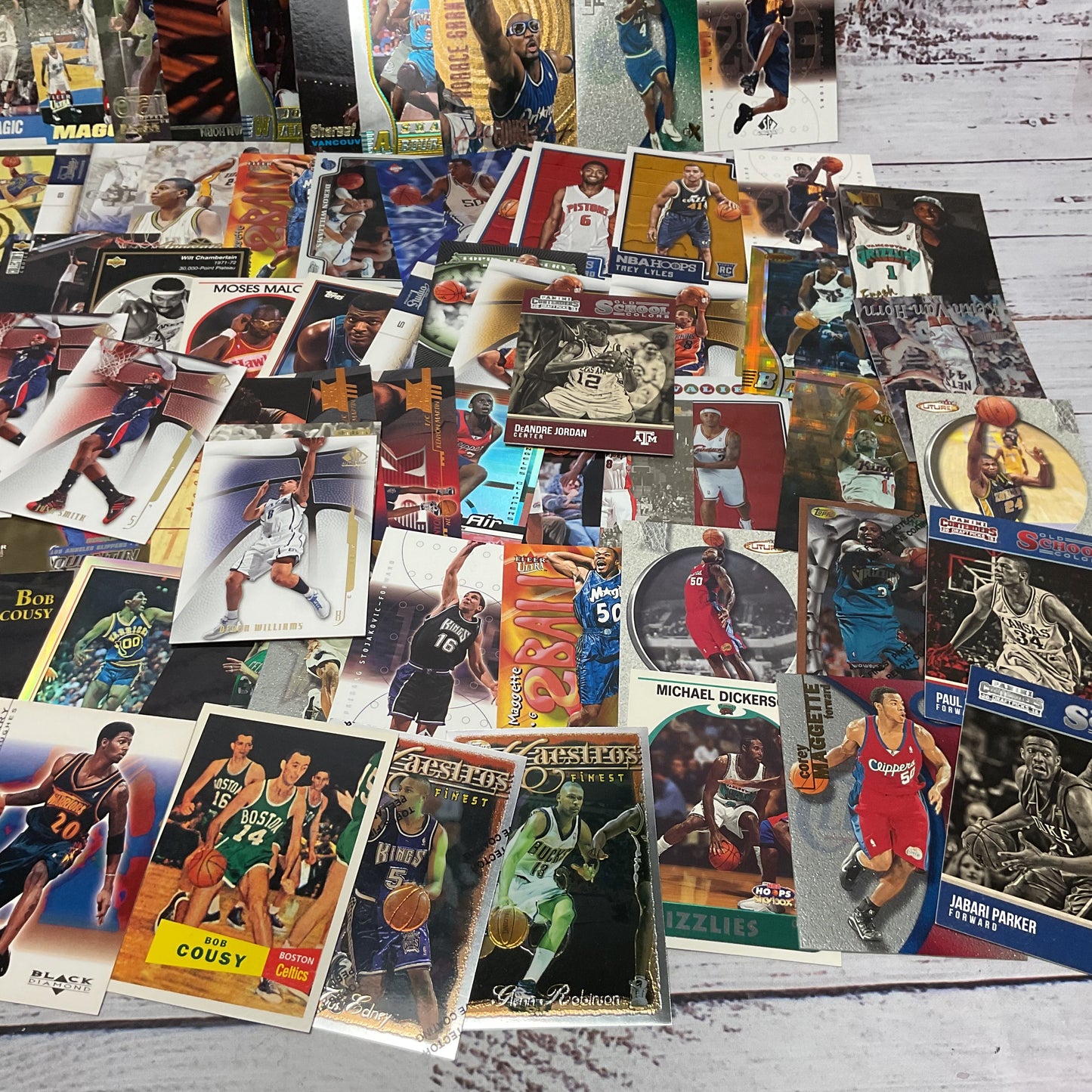 Panini Tops Upperdeck Fleer Basketball Metallic Holographic Rookie Card Lot 100