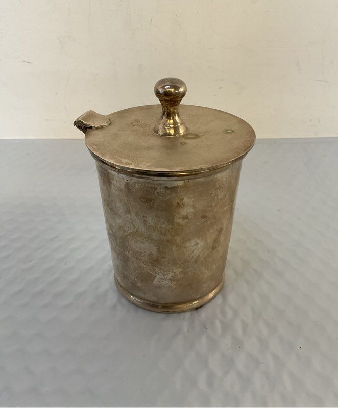 Vintage Rachel Ashwell Shabby Silverplated Jam Jar 4"