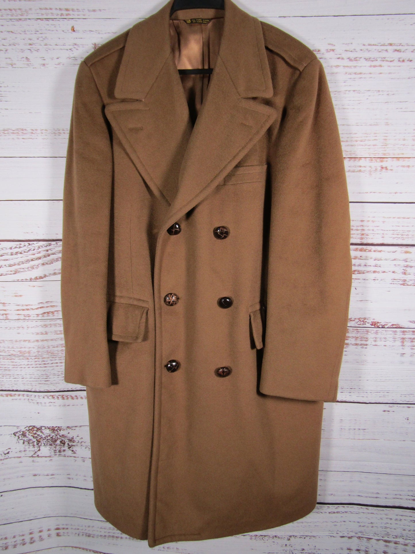 Vintage S.K. Friedman & Sons Men's Brown Wool Coat Size M