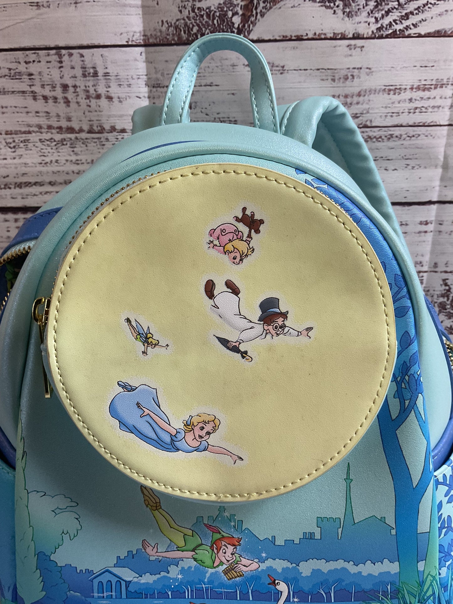 Loungefly Disney Peter Pan You Can Fly Glow In The Dark Backpack with Wallet