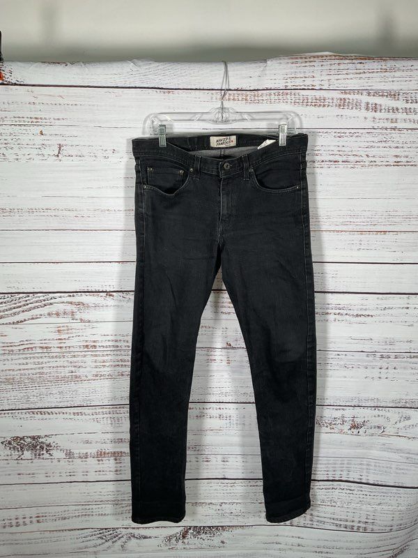 Men's Naked & Famous Weird Guy Selvedge Jeans Black Size 32