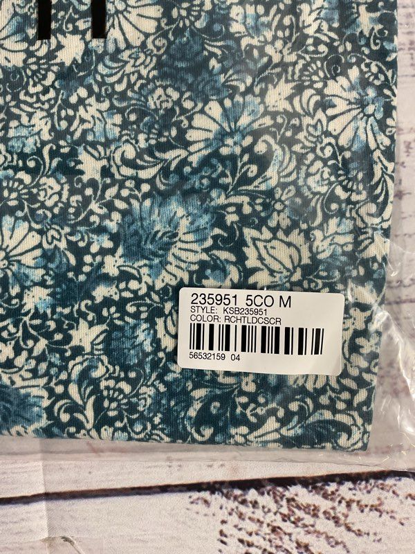 NWT Women's J Jill Sleep Floral Crew Neck Top Blouse Size M